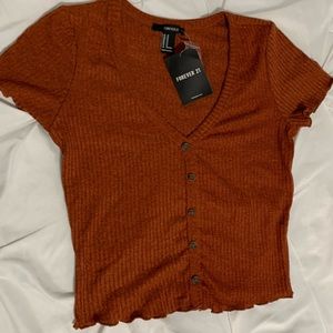 Burnt Orange Crop Top